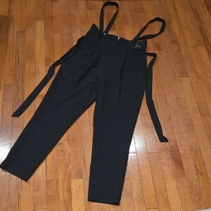 New York & Company Black Suspender Trousers